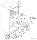 FRESH FOOD SECTION Diagram and Parts List for GTS18WCPWRCC  General Electric Refrigerator