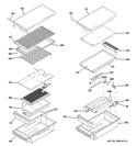GRILL & GRIDDLE ASSEMBLY Diagram and Parts List for ZGU484NGP7SS  General Electric Cooktop