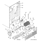 SEALED SYSTEM & MOTHER BOARD Diagram and Parts List for PSC23MGSACC  General Electric Refrigerator
