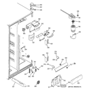 FRESH FOOD SECTION Diagram and Parts List for RCA24KGBBFWW  General Electric Refrigerator