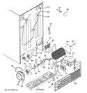 SEALED SYSTEM & MOTHER BOARD Diagram and Parts List for RCE24VGBBFWW  General Electric Refrigerator