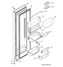 FRESH FOOD DOOR Diagram and Parts List for RCE25RGBBFNB  General Electric Refrigerator