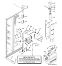FRESH FOOD SECTION Diagram and Parts List for RCE25RGBBFSV  General Electric Refrigerator