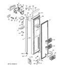 FREEZER DOOR Diagram and Parts List for RIE24VGBBFSV  General Electric Refrigerator