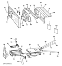 CONTROLS & DISPENSER Diagram and Parts List for GFAN1100L4WW  General Electric Washer
