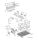 UNIT PARTS Diagram and Parts List for GTJ18GCDCRSA  General Electric Refrigerator