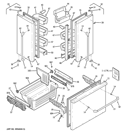 DOORS Diagram and Parts List for CFCP1NIZDSS  General Electric Refrigerator