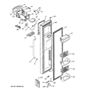 FREEZER DOOR Diagram and Parts List for GCE21XGYDFWW  General Electric Refrigerator