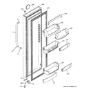 FRESH FOOD DOOR Diagram and Parts List for GCE21XGYDFWW  General Electric Refrigerator