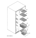 FREEZER SHELVES Diagram and Parts List for GCU23LGYDFWW  General Electric Refrigerator