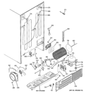 SEALED SYSTEM & MOTHER BOARD Diagram and Parts List for GCU23LGYDFWW  General Electric Refrigerator