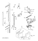 FRESH FOOD SECTION Diagram and Parts List for GFSF2HCYHBB  General Electric Refrigerator
