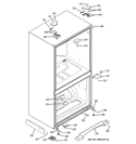 CASE PARTS Diagram and Parts List for GFSS2HCYHSS  General Electric Refrigerator