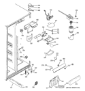 FRESH FOOD SECTION Diagram and Parts List for GIE21XGYDFKB  General Electric Refrigerator