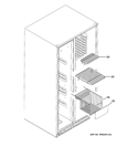 FREEZER SHELVES Diagram and Parts List for GSCS3KGYDFSS  General Electric Refrigerator