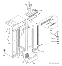 ICE MAKER & DISPENSER Diagram and Parts List for GSCS3PGXGFSS  General Electric Refrigerator