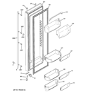 FRESH FOOD DOOR Diagram and Parts List for GWU23LGYDFSS  General Electric Refrigerator