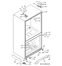CASE PARTS Diagram and Parts List for PFSS2MJYHSS  General Electric Refrigerator