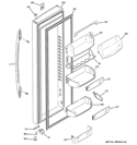 FRESH FOOD DOOR Diagram and Parts List for PSCS3RGXGFSS  General Electric Refrigerator