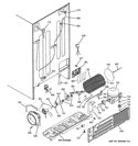 SEALED SYSTEM & MOTHER BOARD Diagram and Parts List for PSCS3RGXGFSS  General Electric Refrigerator