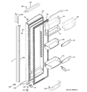 FRESH FOOD DOOR Diagram and Parts List for PSIC3RGXGFBV  General Electric Refrigerator