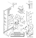 FRESH FOOD SECTION Diagram and Parts List for PSDW3YGXGFSS  General Electric Refrigerator