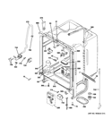 BODY PARTS Diagram and Parts List for GLD2850V00CS  General Electric Dishwasher