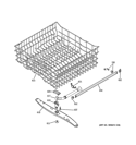 UPPER RACK ASSEMBLY Diagram and Parts List for GLD2850V00CS  General Electric Dishwasher
