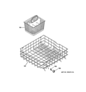 LOWER RACK ASSEMBLY Diagram and Parts List for GLD2850V00CS  General Electric Dishwasher