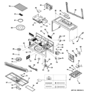 BODY PARTS Diagram and Parts List for JVM1540MP2SA  General Electric Microwave