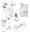 FRESH FOOD SECTION Diagram and Parts List for PFSS9SKYBSS  General Electric Refrigerator