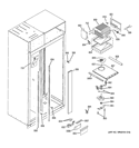 Part Location Diagram of WR17X12619 GE LIGHT COLUMN Assembly 48FZ