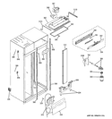 FRESH FOOD SECTION Diagram and Parts List for ZIS480NXA  General Electric Refrigerator