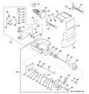 Part Location Diagram of WR17X29747 GE AUGER MOTOR ASSEMBLY 48