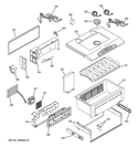 QUICK CHILL Diagram and Parts List for ZISS480DXASS  General Electric Refrigerator