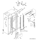FRESH FOOD SECTION Diagram and Parts List for ZISS480NXASS  General Electric Refrigerator