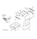 ICE MAKER & DISPENSER Diagram and Parts List for ZISS480NXBSS  General Electric Refrigerator