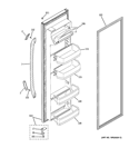 FRESH FOOD DOOR Diagram and Parts List for GSH22IFTECC  General Electric Refrigerator