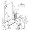 FREEZER SECTION Diagram and Parts List for GSH22IFTECC  General Electric Refrigerator