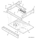 CENTER SPACER Diagram and Parts List for JTP35BM2BB  General Electric Wall Oven