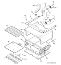UPPER OVEN Diagram and Parts List for PB975SP6SS  General Electric Range
