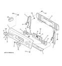CONTROL PANEL Diagram and Parts List for JB400DP5WW  General Electric Range