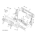 CONTROL PANEL Diagram and Parts List for JB640SIR7SS  General Electric Range