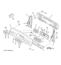 CONTROL PANEL Diagram and Parts List for JB705DT1BB  General Electric Range