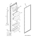FRESH FOOD DOOR Diagram and Parts List for GSH25GGBBWW  General Electric Refrigerator