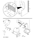 UNIT PARTS Diagram and Parts List for FUF14DVFRWW  General Electric Freezer