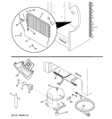UNIT PARTS Diagram and Parts List for FUF21SVERWW  General Electric Freezer
