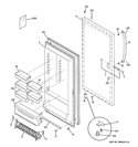 Part Location Diagram of WR17X28308 GE 2 LITER DOOR BIN