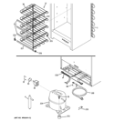 UNIT PARTS Diagram and Parts List for FUM21SVDRWW  General Electric Freezer