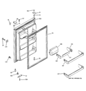 FRESH FOOD DOOR Diagram and Parts List for GTY22IBBJRSS  General Electric Refrigerator